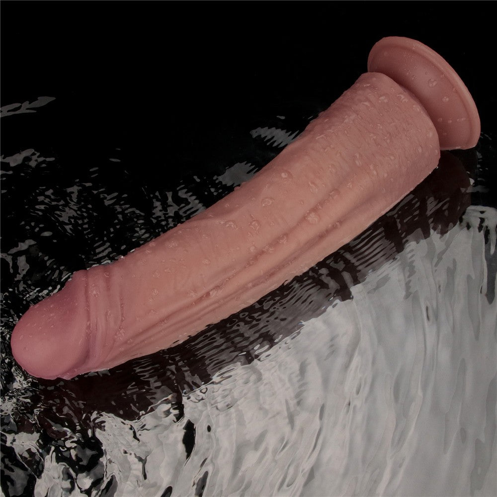 10.5'' Dual-Density Vibrating Dildo