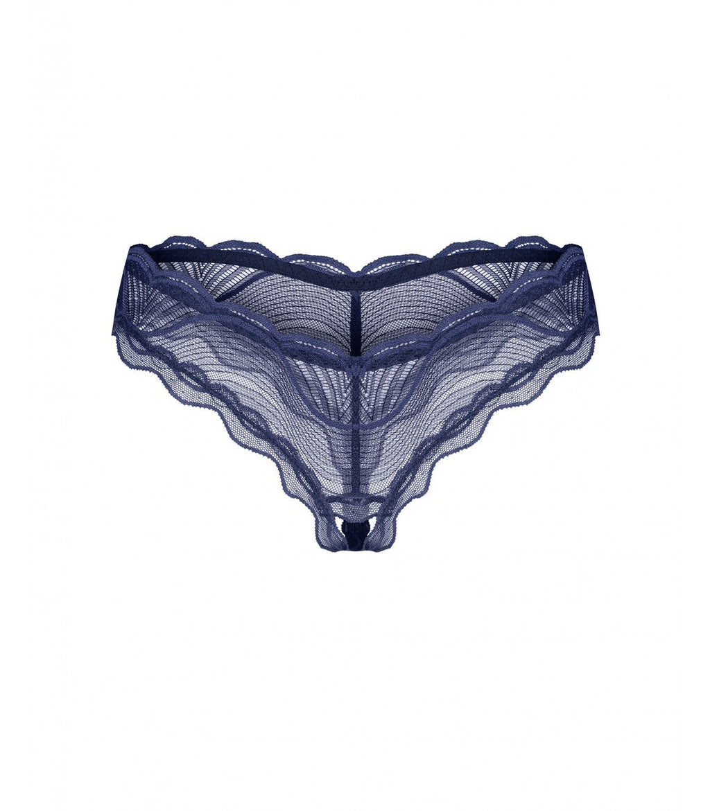 THONG WITH NO CROTCH NIGHTLY BLUE M/L