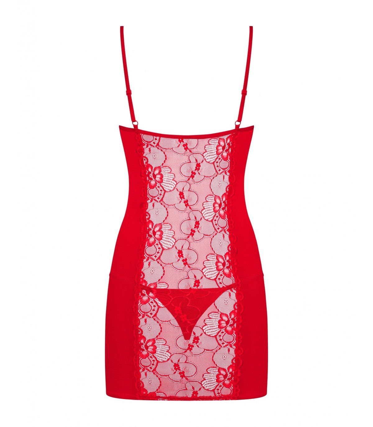 CAMICIA E PERIZOMA HEARTINA ROSSA L/XL