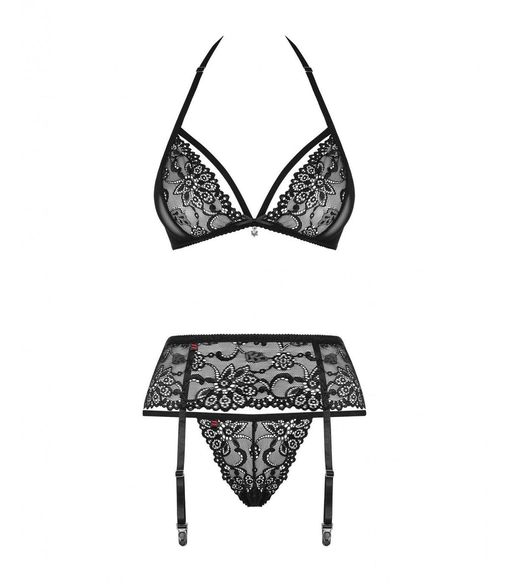 838-SEG-1 3 PIECE SET BLACK S/M