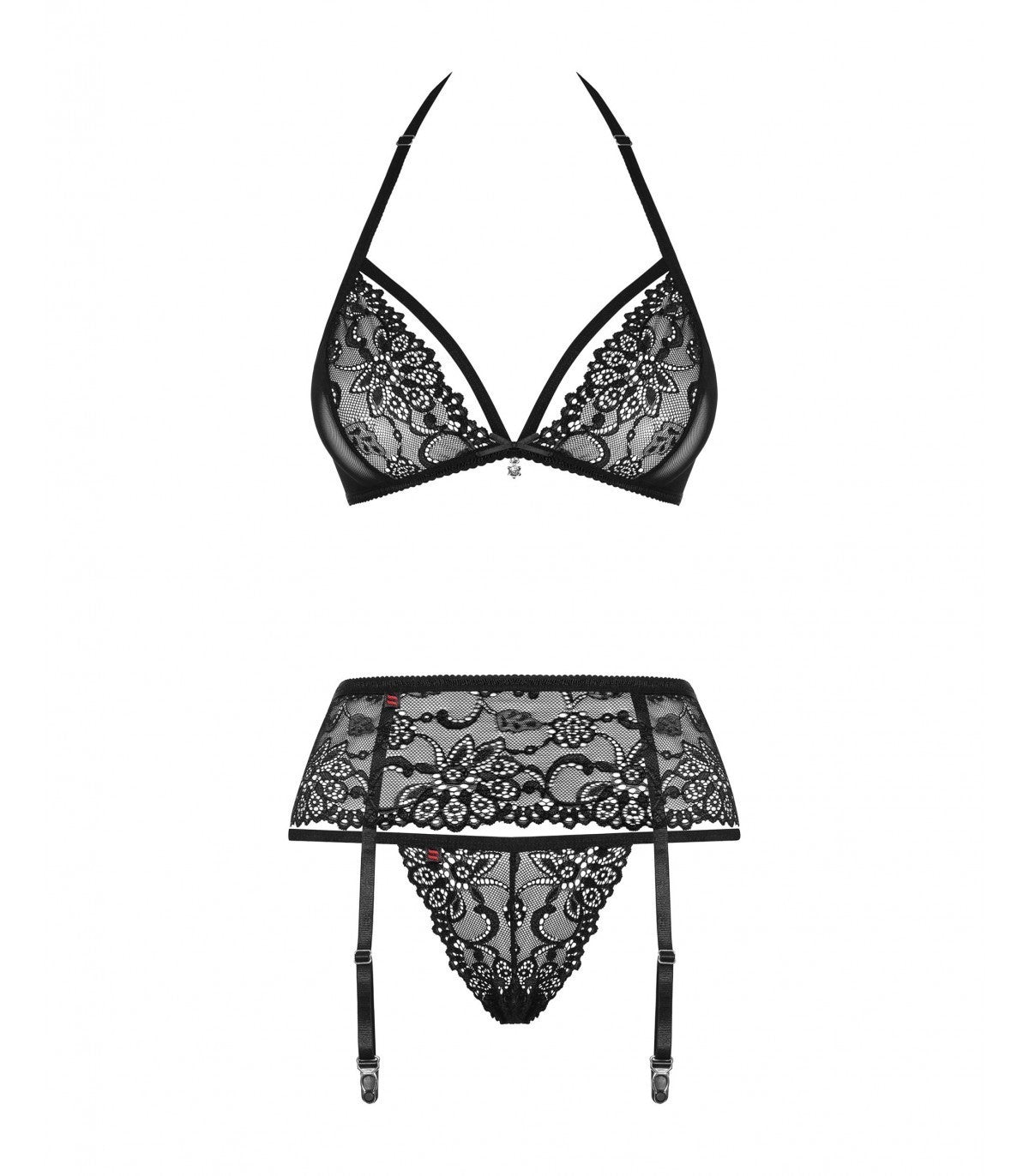 838-SEG-1 3 PIECE SET BLACK S/M