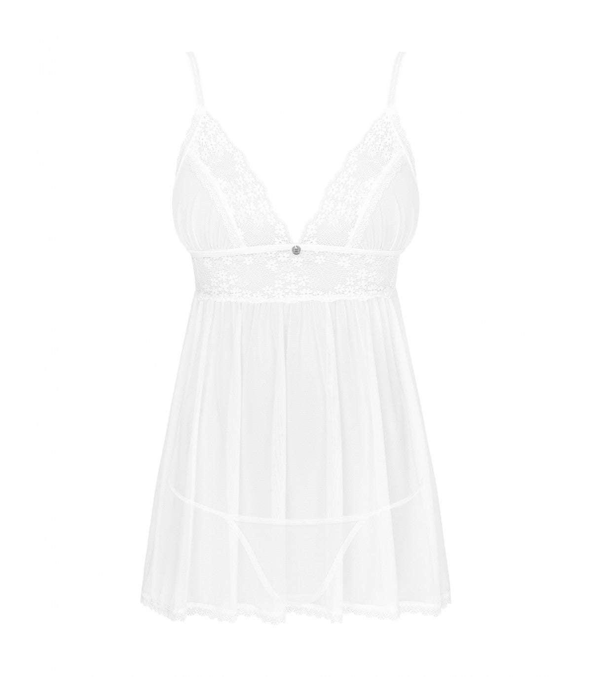 BABYDOLL AND THONG LIGHT BLUE XL/2XL
