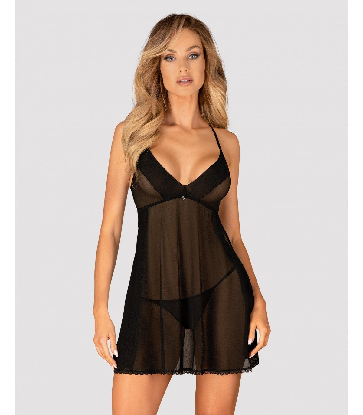 BABYDOLL AND LACE THONG M/L
