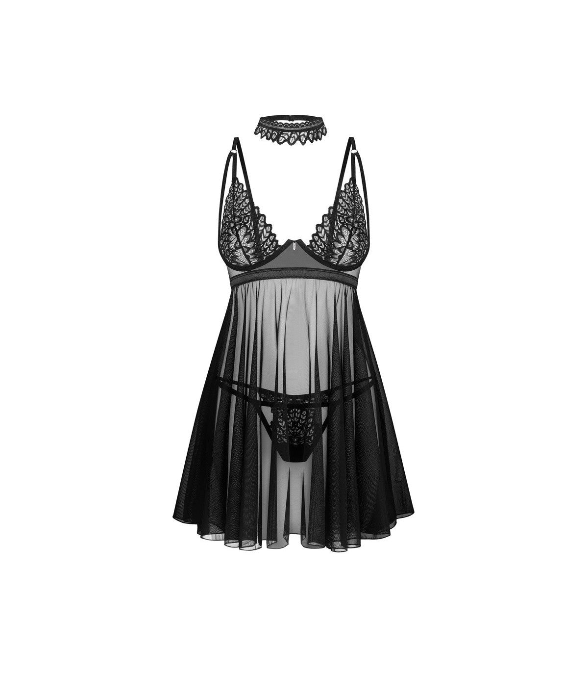 BABYDOLL AND THONG DONARELLA XS/S