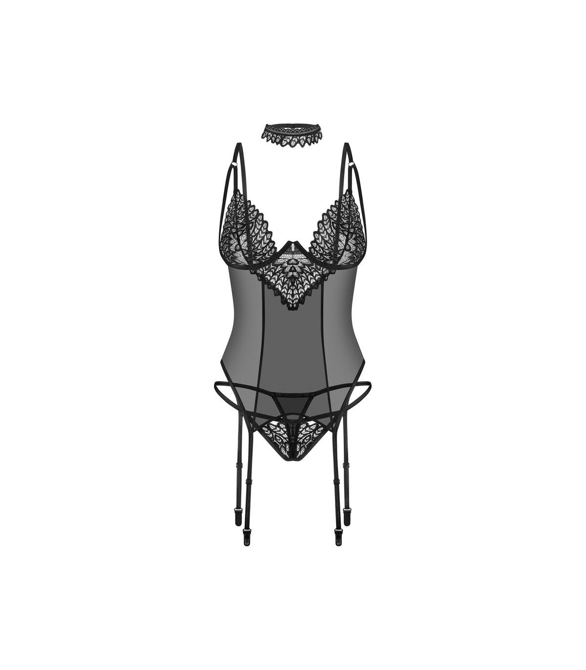 DONARELLA CORSET & THONG XS/S