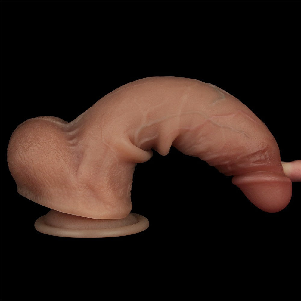 8.5'' Sliding Skin Pro Dual-Layer Silicone Dildo