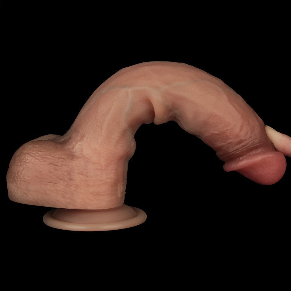 9" Sliding Skin Pro Dual-Layer Silicone Dildo