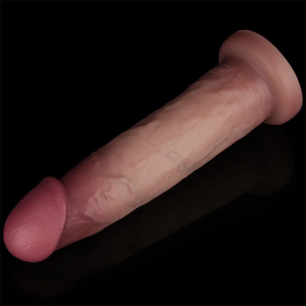 9'' Sliding Skin Pro II Dual Layer Silicone Dildo