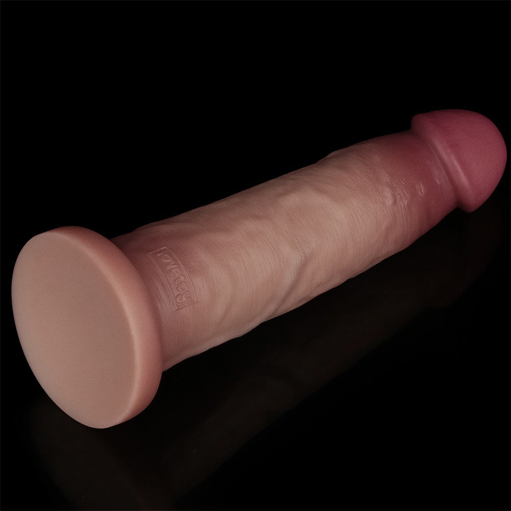 9'' Sliding Skin Pro II Dual Layer Silicone Dildo