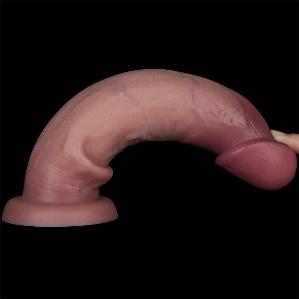 9'' Sliding Skin Pro II Dual Layer Silicone Dildo