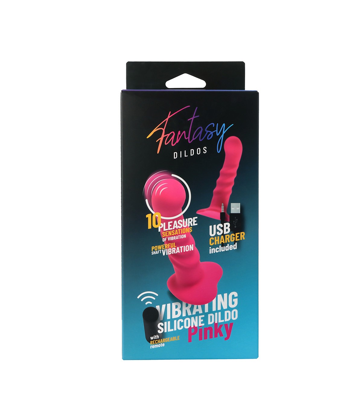 "MINKY" SILICONE VIBRATING DILDO WITH REMOTE CONTROL