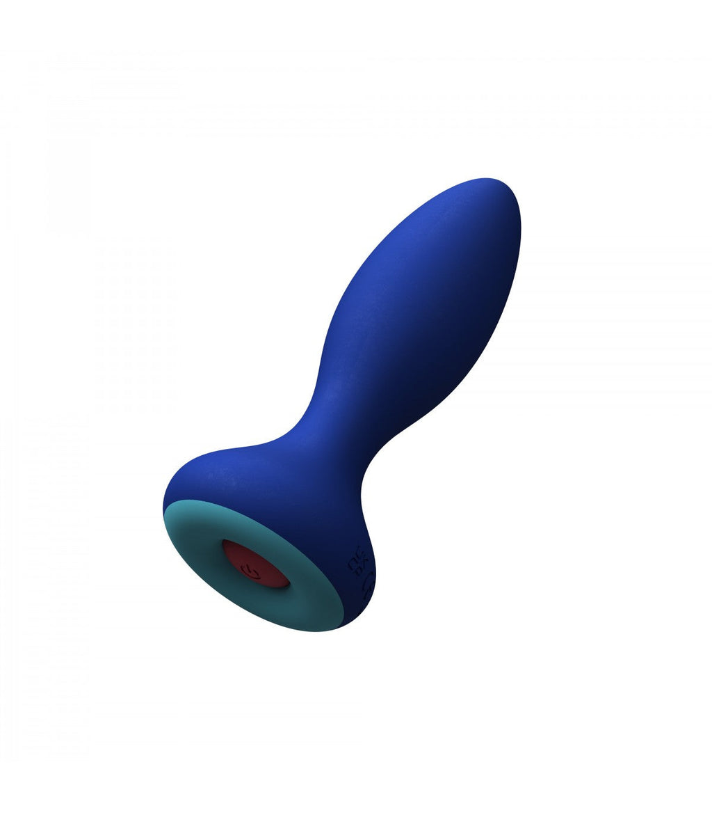 Vibrating Plug with Remote Control Blue Plugy