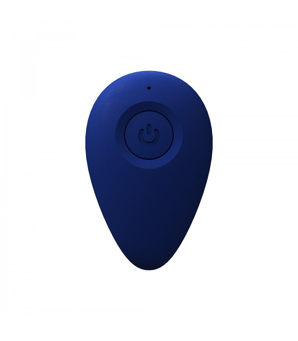Vibrating Plug with Remote Control Blue Plugy