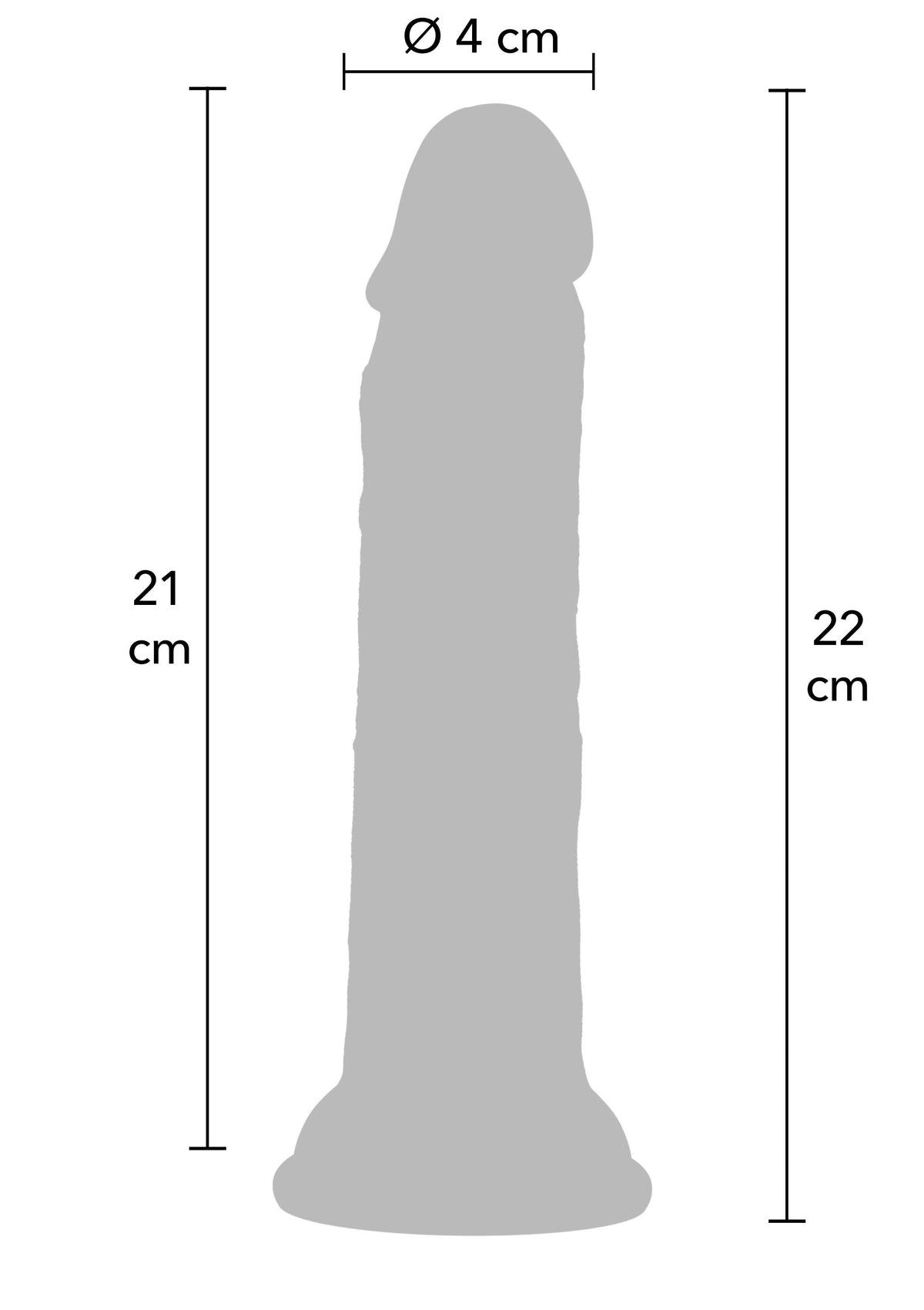 Realistic Liquid Silicone Dildo 23cm