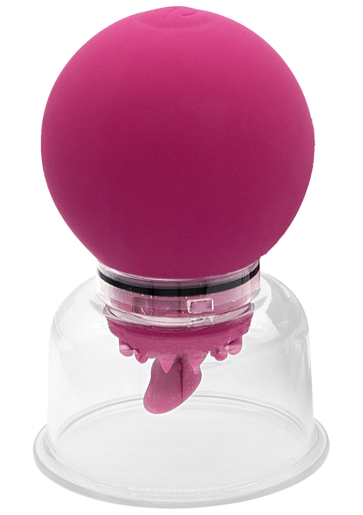 Vibrating and rotating pump for nipples and clitoris, purple