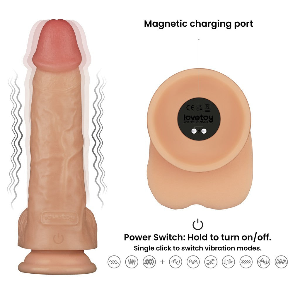 Power Basics 9'' Vibrating Penis