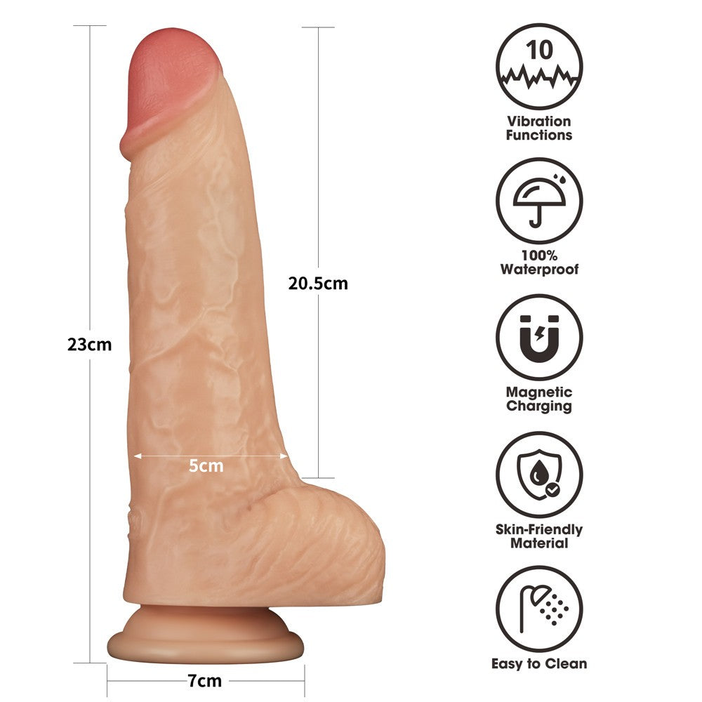 Power Basics 9'' Vibrating Penis