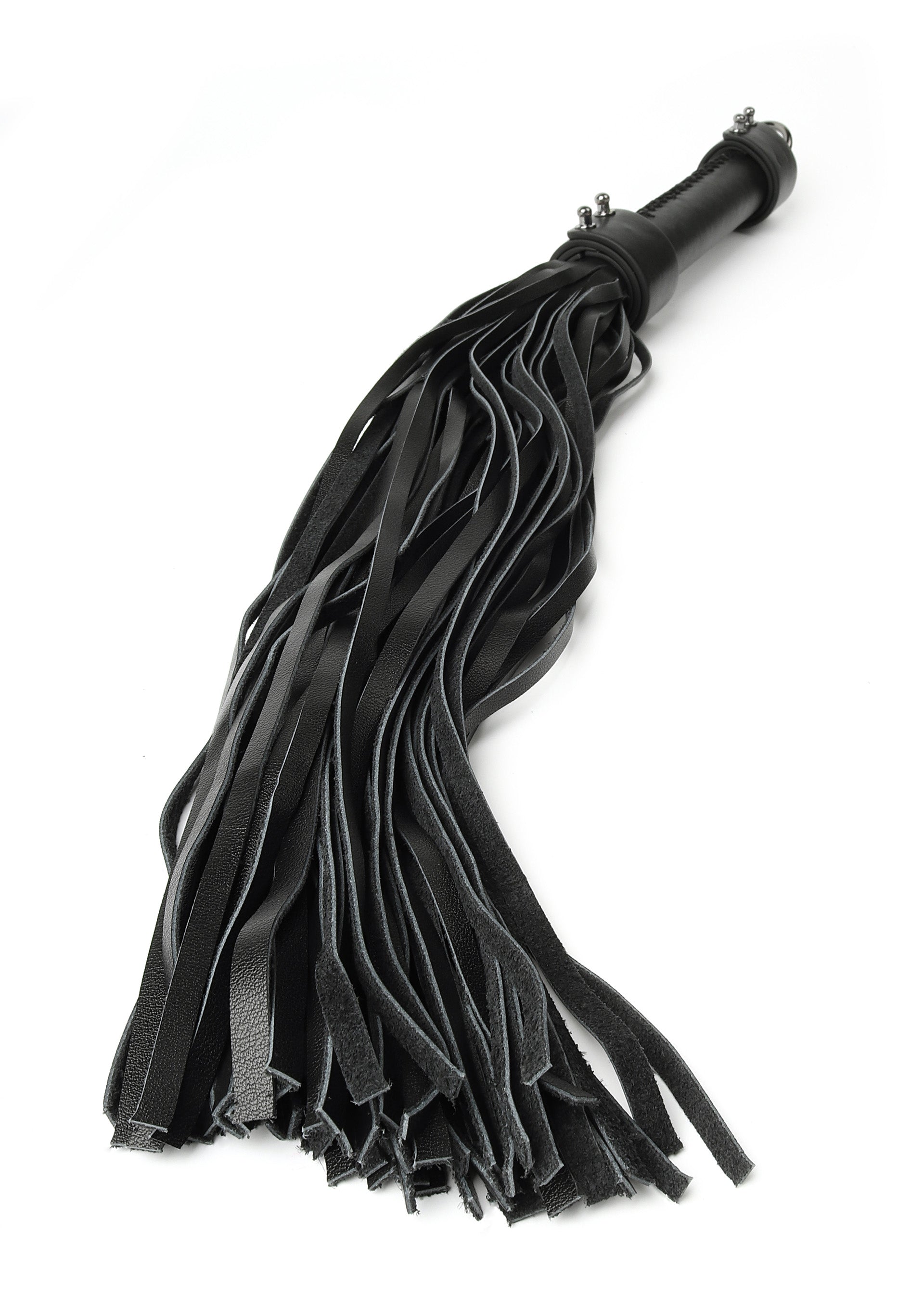 Frusta in vera pelle 55 cm nera