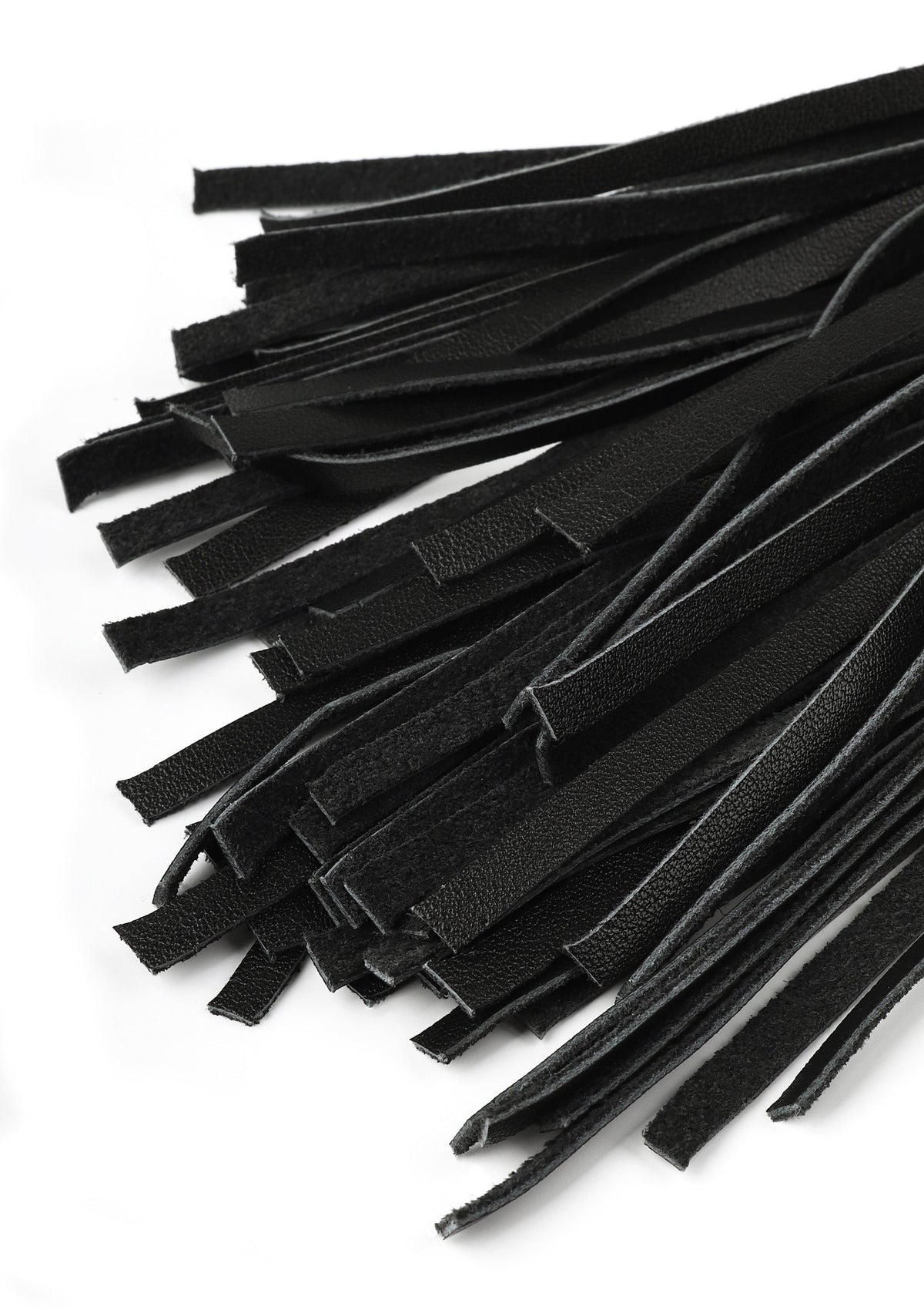 Genuine leather whip 75cm black