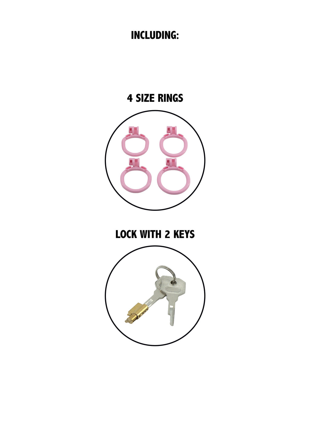Sissy Trainer Cock Lock X-Short Pink