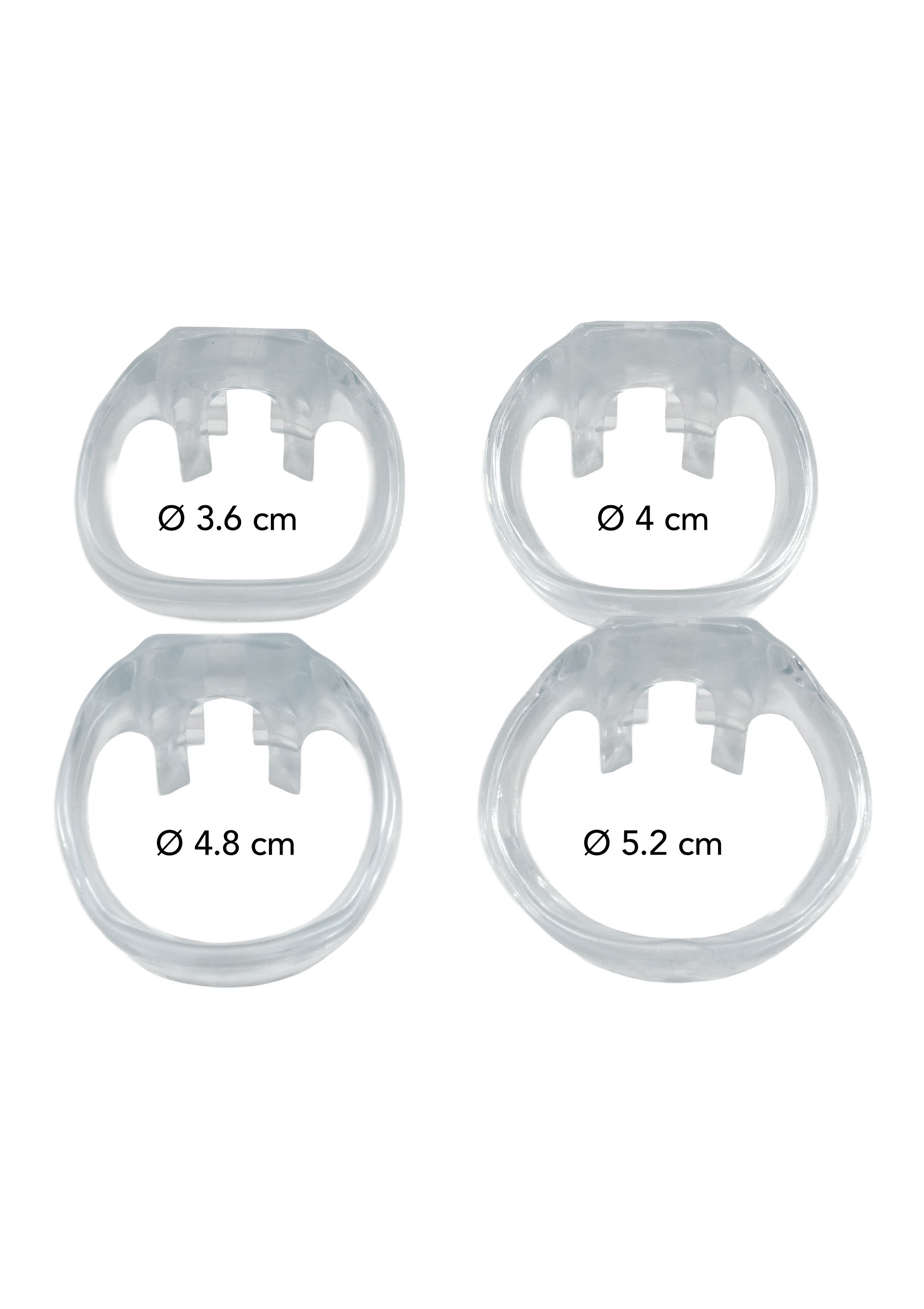 Gabbia per pene Clear Control Regular trasparente