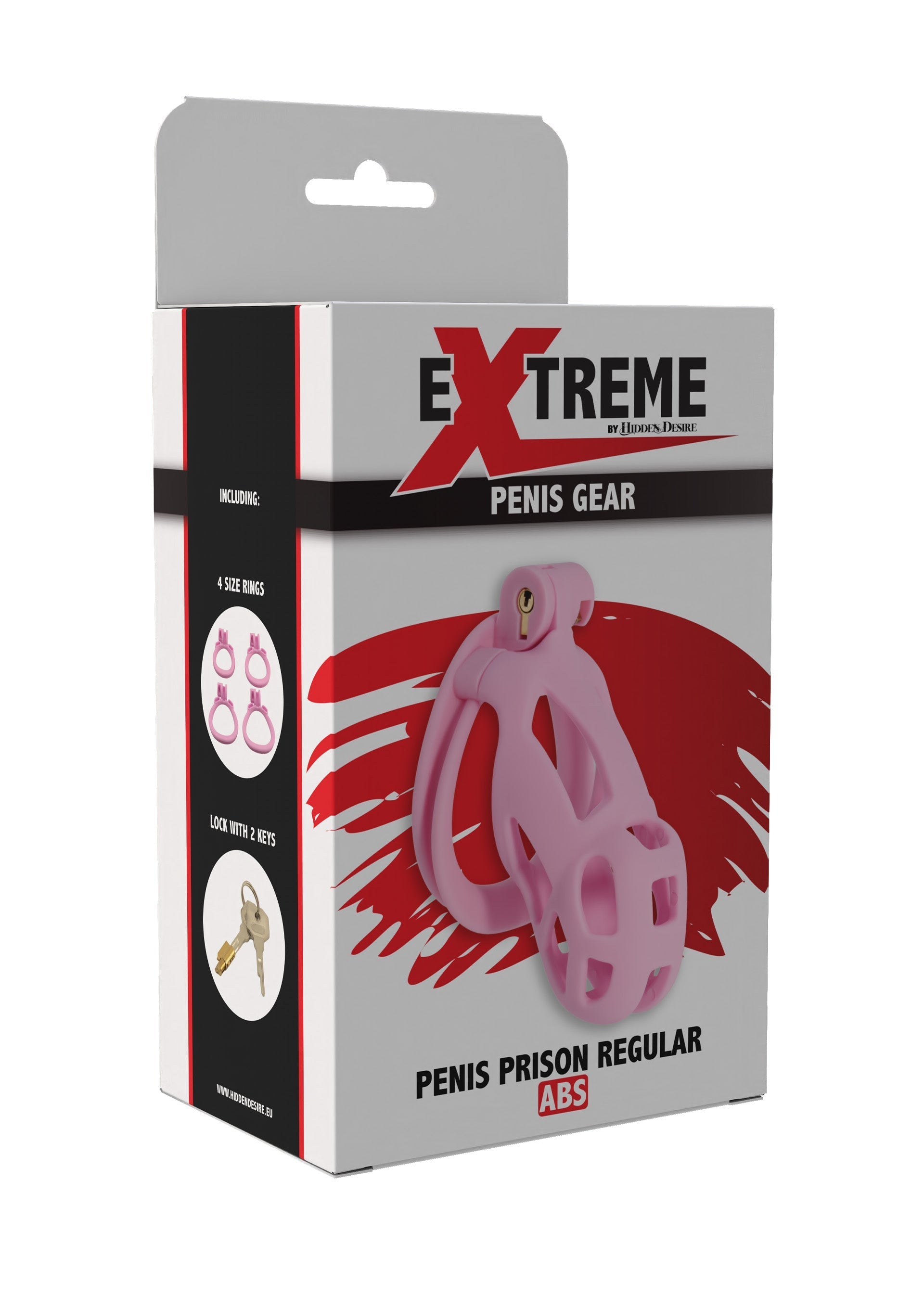 Gabbia per pene da prigione rosa normale