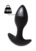 Weighted anal plug 185g black