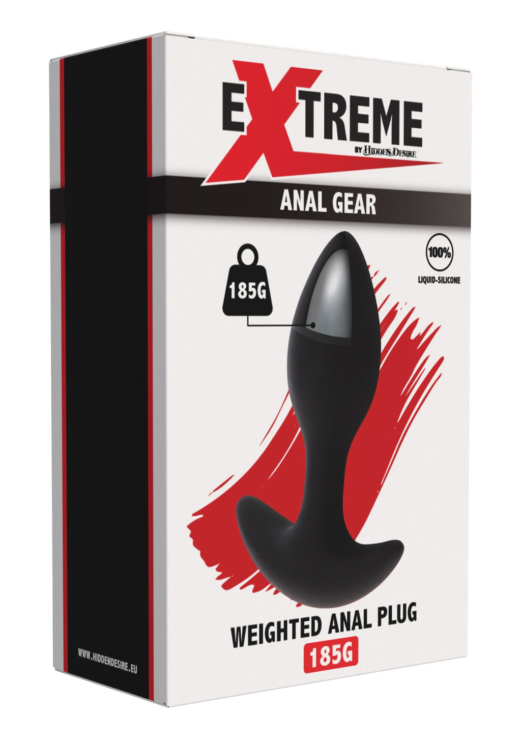 Weighted anal plug 185g black
