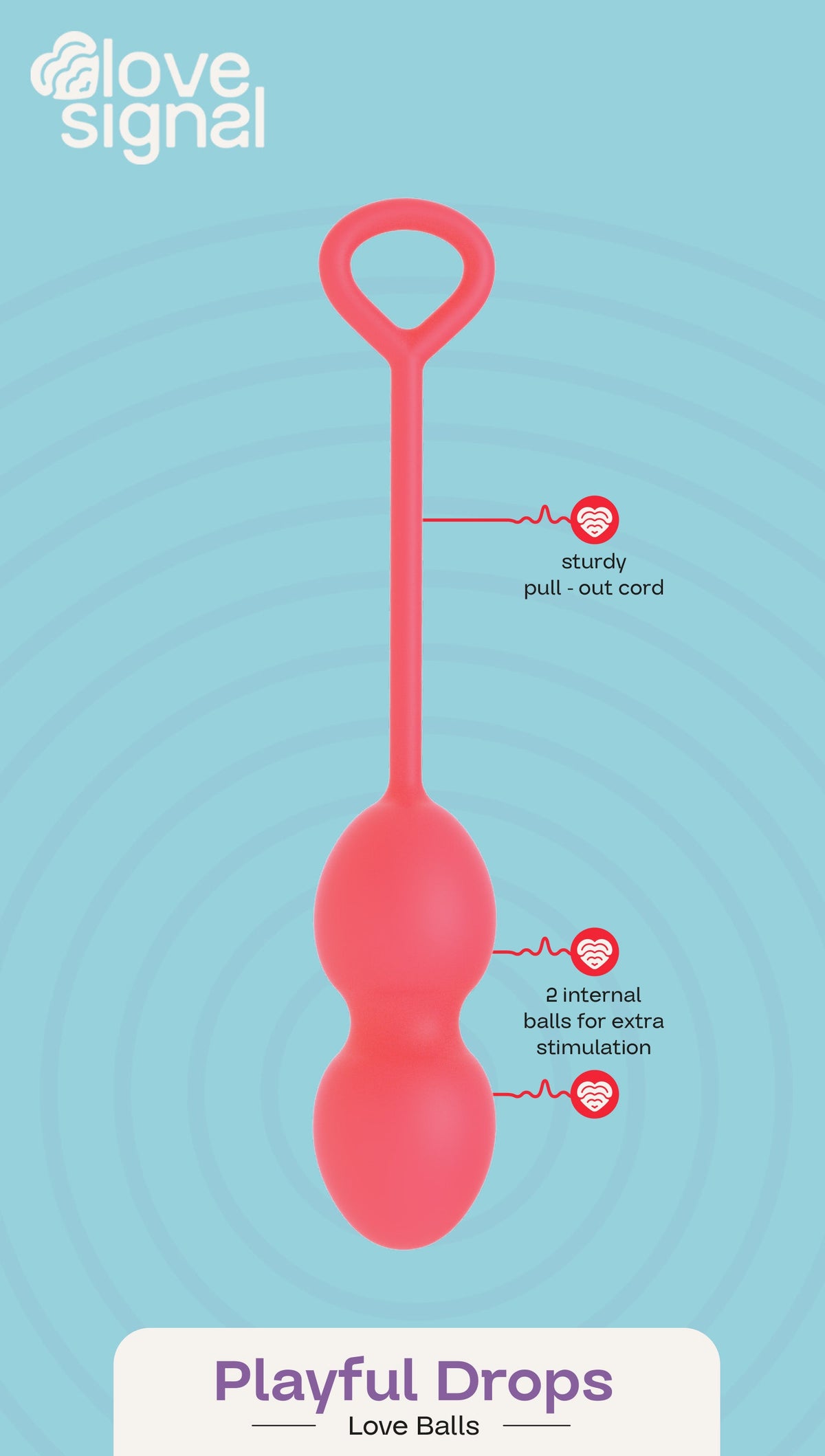 PLAYFUL DROPS OF LOVE'S SIGNAL