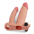 Add a vibrating sheath for a 1" double dildo