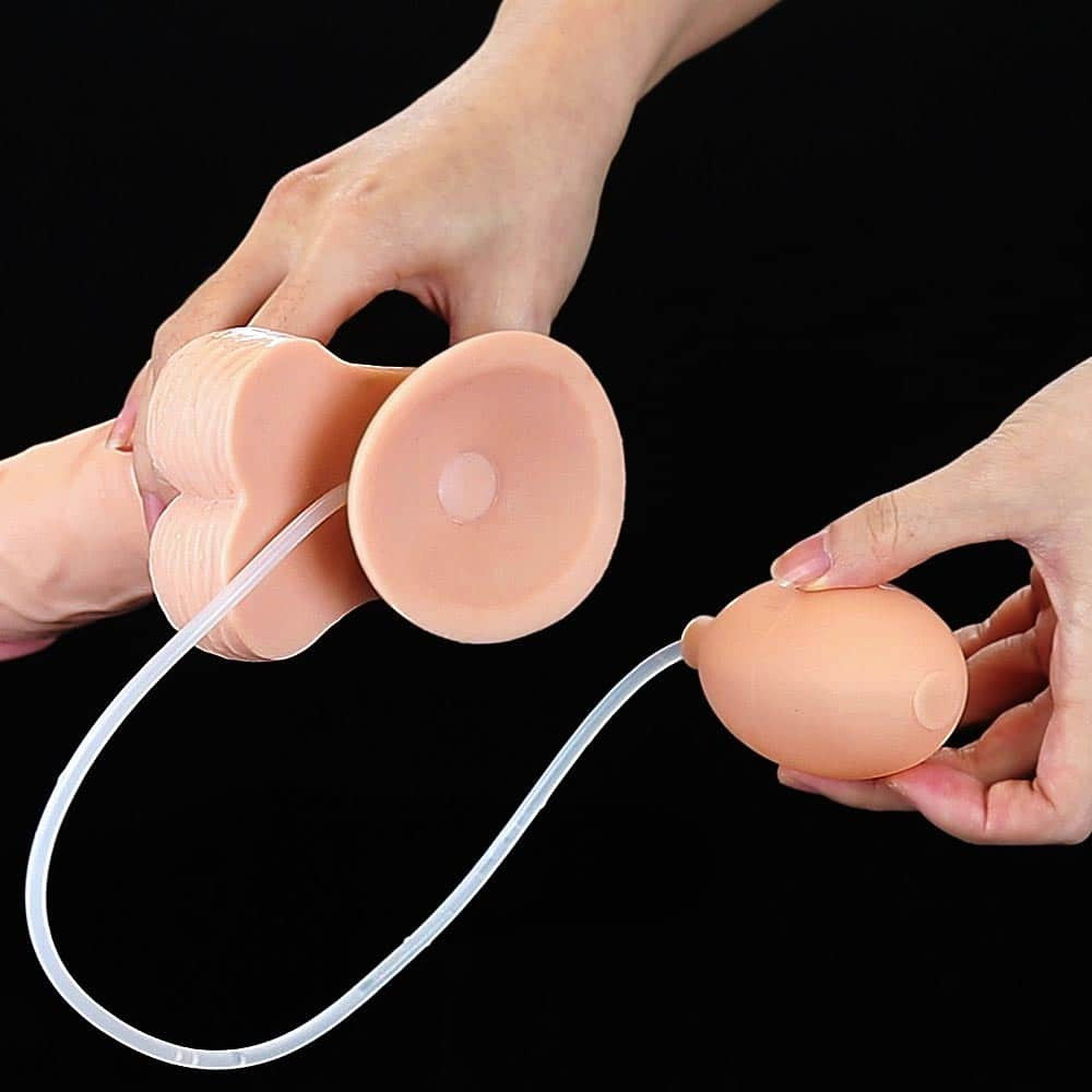 Soft ejaculation penis and 9-inch flesh testicles