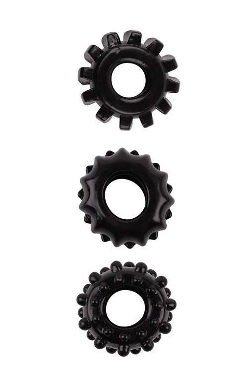 SET OF 3 ALL-TIME FAVORITE BLACK WEIGHT RINGS