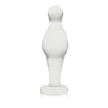 4.5" Clear Glass Romance Anal Plug