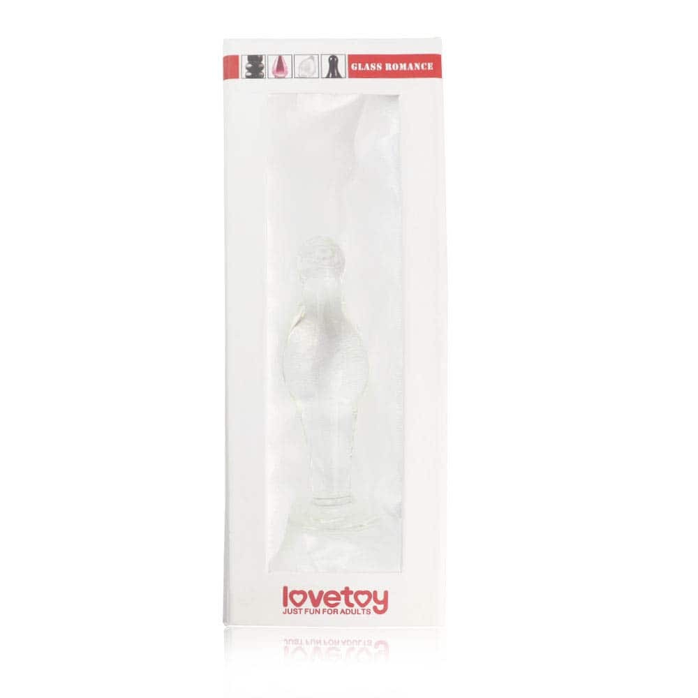 4.5" Clear Glass Romance Anal Plug