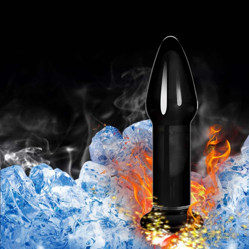 Romance 5" Black Glass Anal Plug