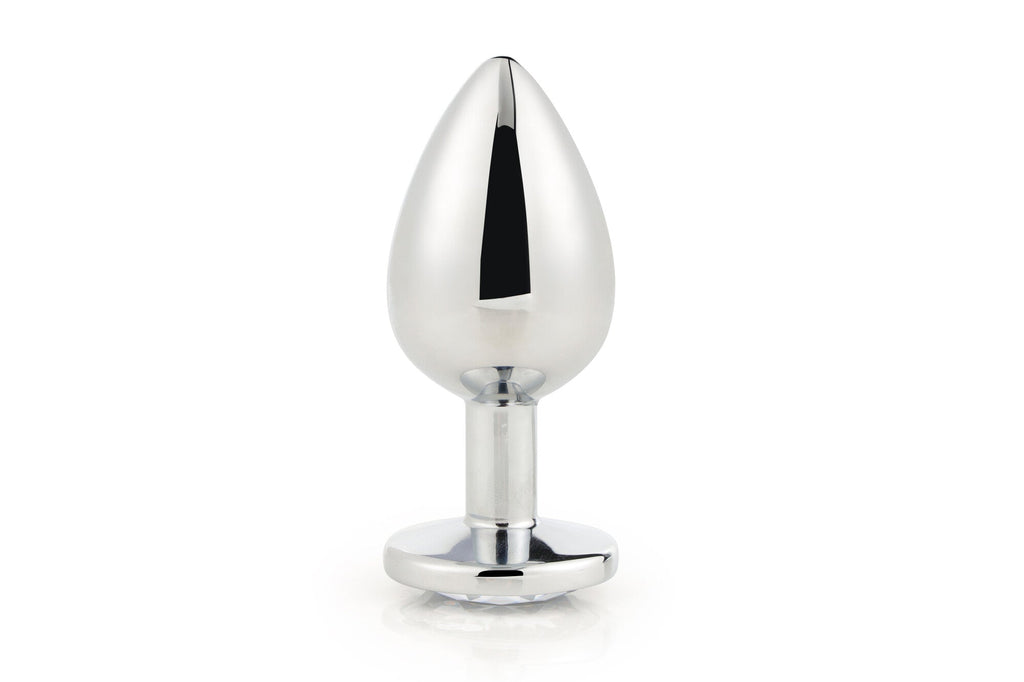 Large shimmering silver stopper
