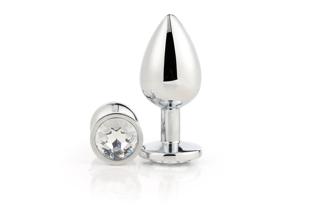 Large shimmering silver stopper